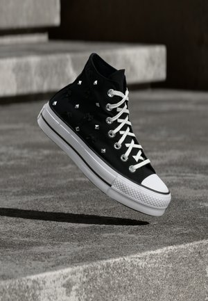 Converse CHUCK TAYLOR ALL STAR LIFT - High-top trainers - black/silver-coloured/white