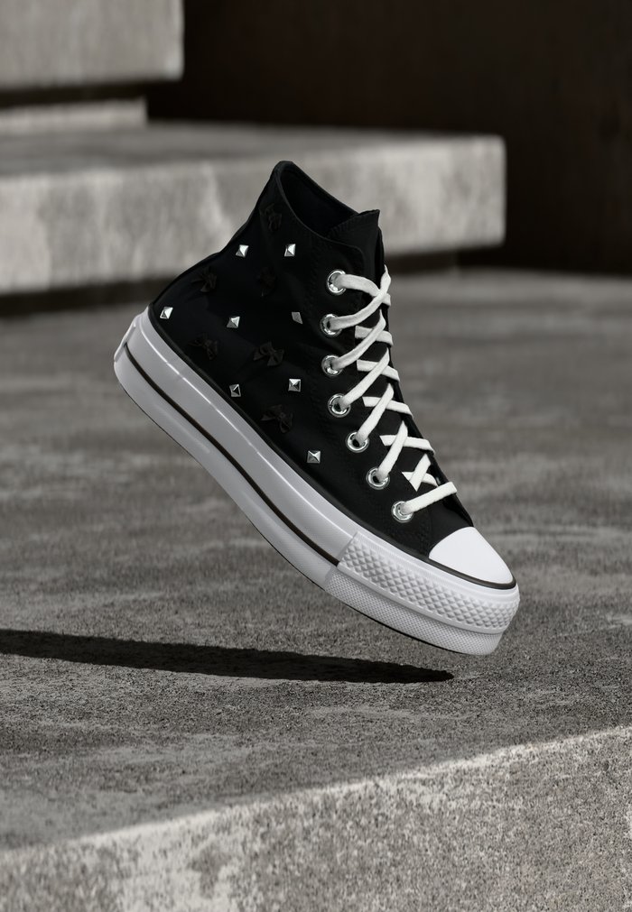 Converse CHUCK TAYLOR ALL STAR LIFT - Zapatillas altas - black/silver-coloured/white