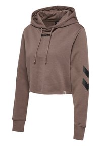 Hummel HMLLEGACY CROPPED  - Kapuzenpullover - iron