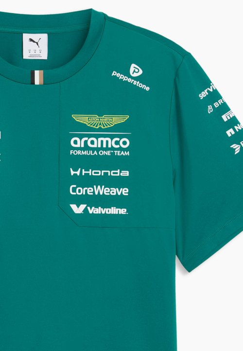 PUMA X ASTON MARTIN ARAMCO F1® TEAM REPLICA STROLL T-SHIRT UNISEX - Print T-shirt - green lux — photo 6