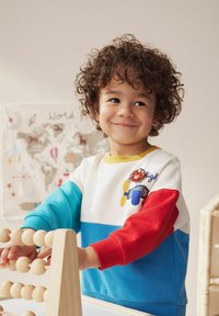 Next COLOURBLOCK CHARACTER CREW NECK - REGULAR FIT - Sweatshirt - white blue red