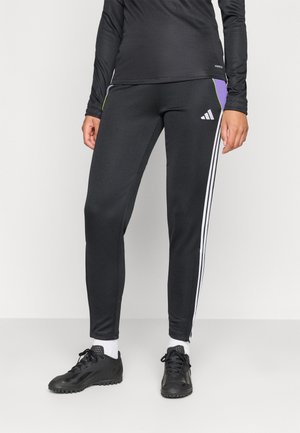 TIRO24 TRAINING PANT REGULAR - Pantalon de survêtement - black/purple rush