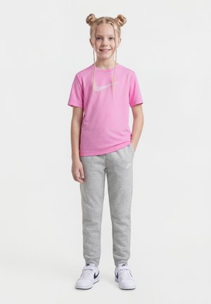 Nike Performance SHORT SLEEVE - Sport T-shirt - light magenta/white