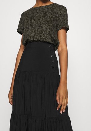 T-shirt med print - olive