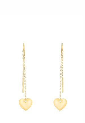 DURCHZIEHER HEART BAR - Øreringe - gold-coloured