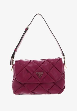 Guess ZAINA FLAP SHOULDER - Sac à main - boysenberry