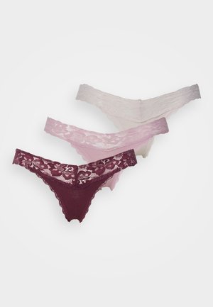 THONG 3 PACK - String - purple/pink/lilac