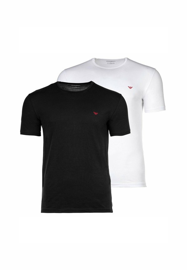 2-PACK CREW NECK  - Undershirt - schwarz weiß