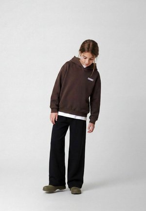 Name it, TROUSERS WIDE LEG - Pantaloni - black beauty
