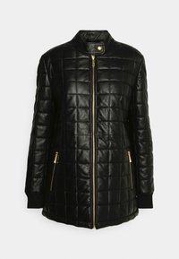 DEPECHE JACKET - Casaco de couro - black