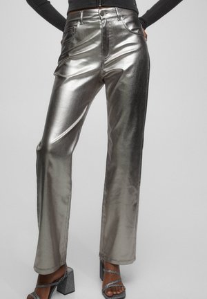 Stoffhose - silver-coloured