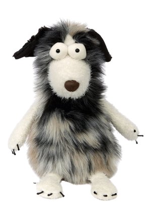 sigikid HUND DETECTIVE DISASTER BEASTS - Cuddly toy - beige weiß schwarz hund