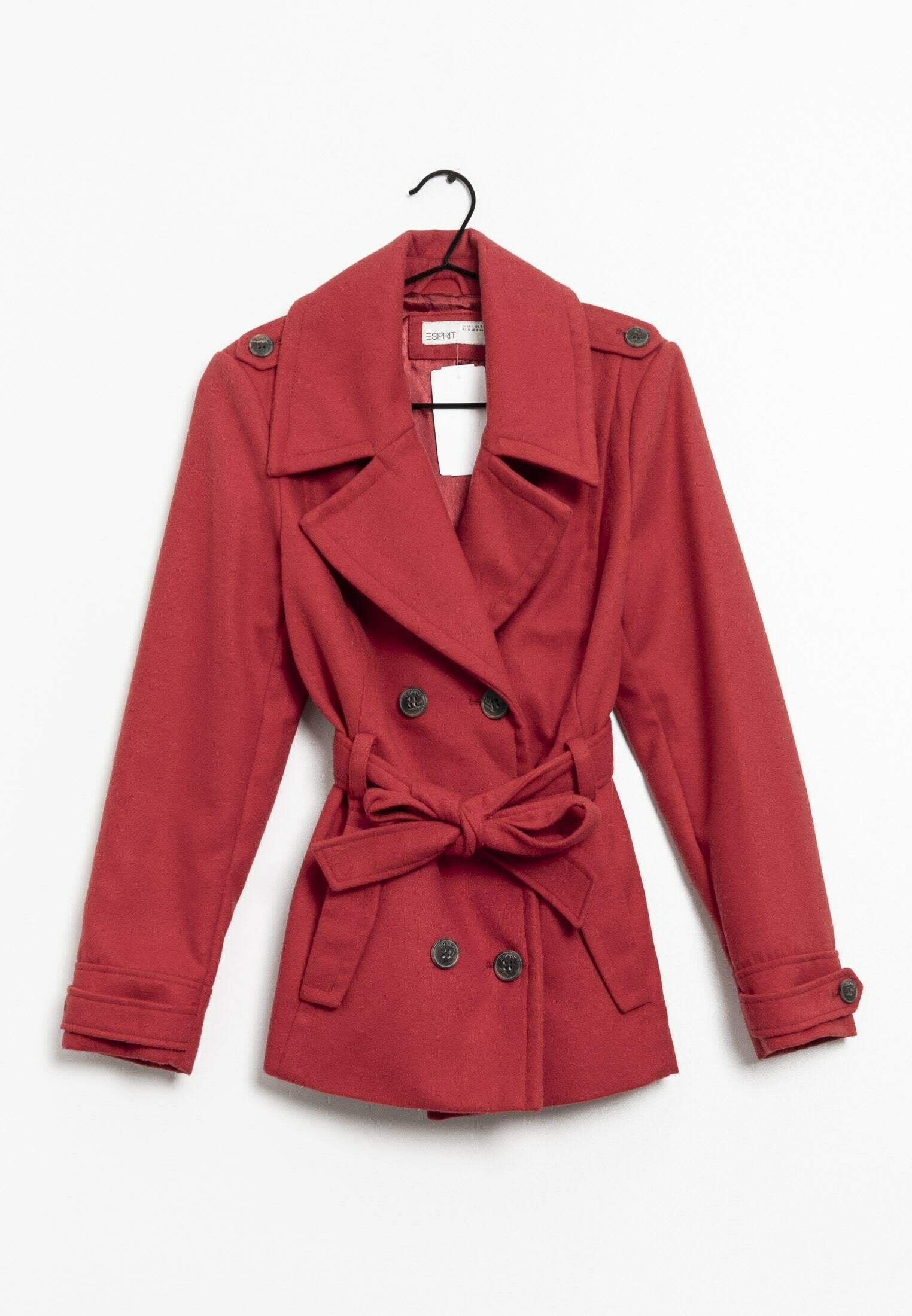 Red Esprit Trenchcoat Trenchcoat Rot Damen Trenchcoat Esprit