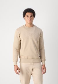GANT TONAL SHIELD C NECK - Felpa - concrete beige