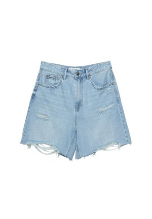 Stradivarius LONGLINE - Denimshorts - light blue