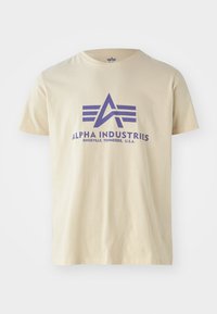 T-shirts print - vintage white/night purple