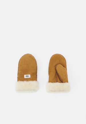 MITTEN WITH STITCH UNISEX - Muffole - chestnut