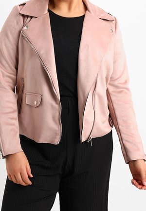 Faux leather jacket - light pink
