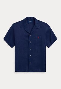 CLASSIC FIT LINEN CAMP SHIRT - Hemd - newport navy