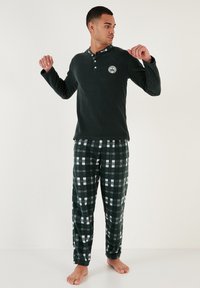 REGULAR FIT SET - Pizsama szett - green