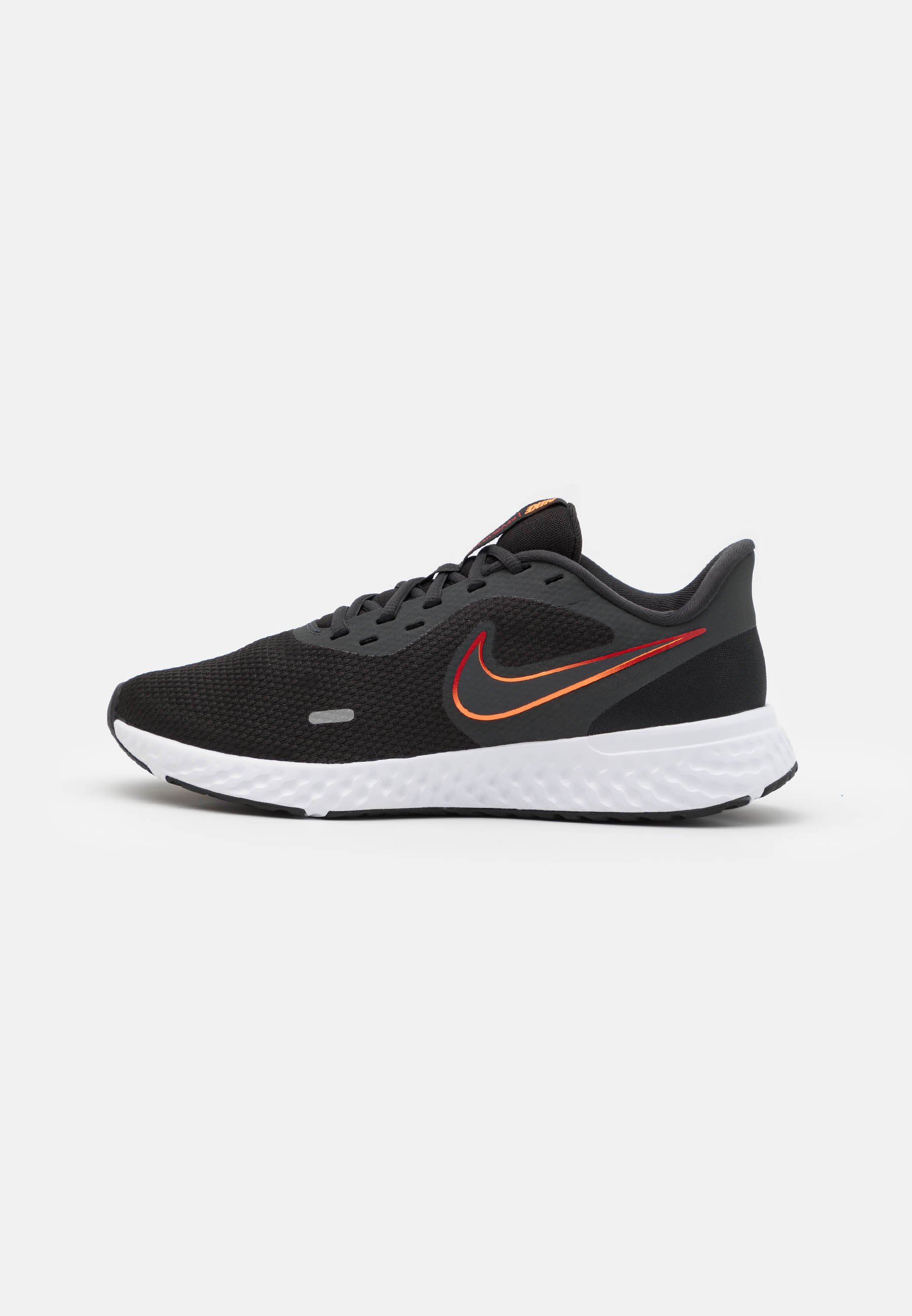 nike revolution 5 black atomic orange