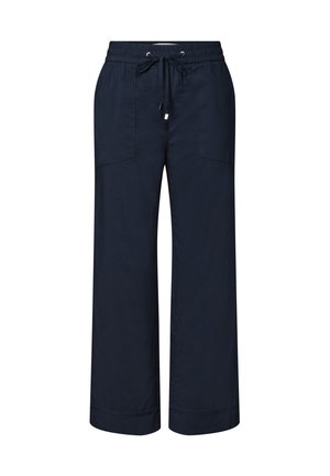 Street One, STRAIGHT LEG HOSE IM CASUAL FIT MIT TURN-UP - Pantalones - darkest blue