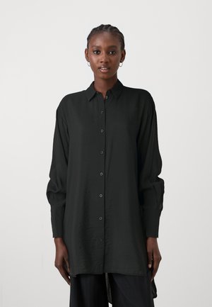 JDY JDYBARBARA LONG - Button-down blouse - black