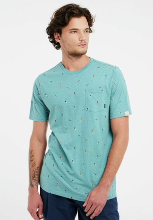 PRTCOTTES - T-shirt print - arcticgreen