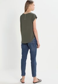 ONLY S/S SOLID NOOS PTM - T-shirt básica - tarmac