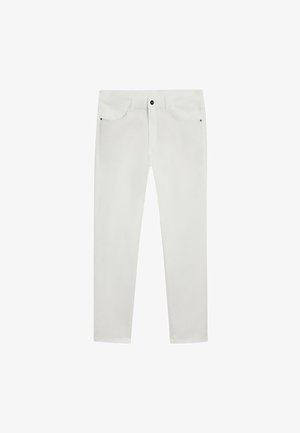 Massimo Dutti, SLIM FIT - Jeans a sigaretta - white