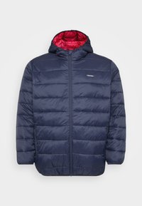 JJVINCENT PUFFER HOOD - Lagana jakna - navy
