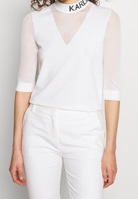 KARL LAGERFELD Långärmad tröja - off-white