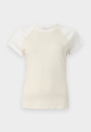 Topshop, RAGLAN TEE  - Μπλουζάκι με στάμπα - butter cream