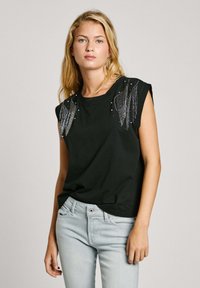 Pepe Jeans LYDIA - Trükipildiga T-särk - black