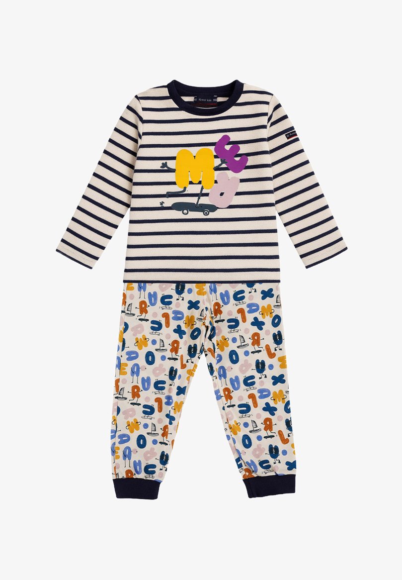 Armor lux SET Pyjama set nature marine deep imp lettres/off