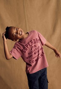 Superdry & Co T-shirts print - red rose