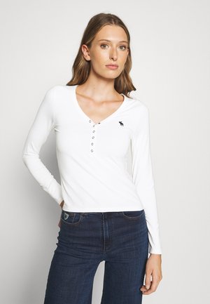 MOOSE LUXE SCOOP - Top s dlouhým rukávem - cream