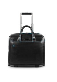 Piquadro BLUE SQUARE 2-ROLLEN BUSINESSTROLLEY LEDER 36 CM LAPTOPFACH - Trolley - black
