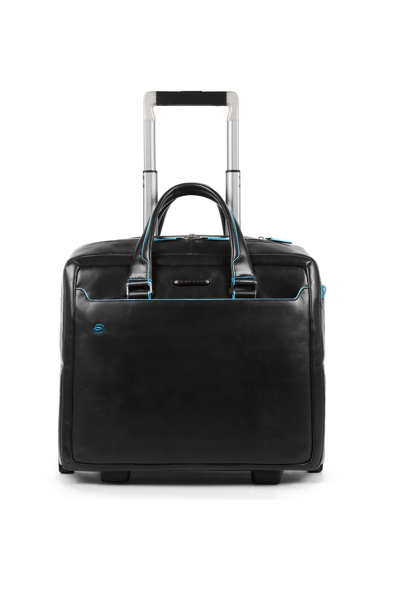 Piquadro BLUE SQUARE 2-ROLLEN BUSINESSTROLLEY LEDER 36 CM LAPTOPFACH - Trolley - black