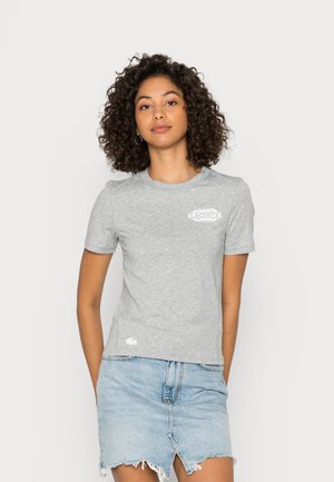 EXCLUSIVE - T-shirt print - silver chine