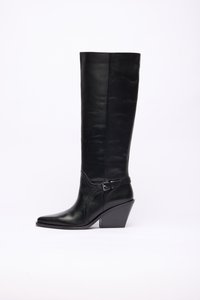 LEATHER - Täistallaga saapad - black