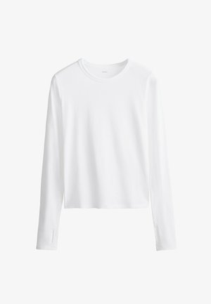 OYSHO, T-shirt à manches longues - white