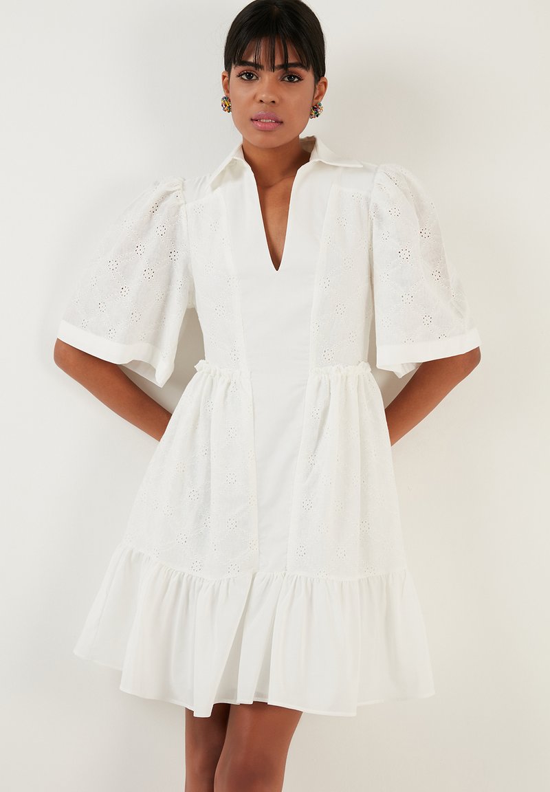 LELA REGULAR FIT - Jurk - ecru