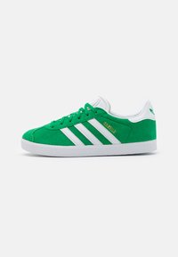 adidas Originals - GAZELLE UNISEX - Sneakers - green/cloud white/gold metallic Miniaturebillede 1