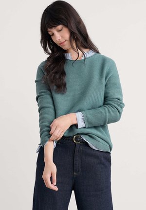 MAKERS - Striktrøje - blue-lichen