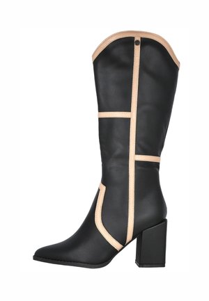 BICOLOR DE TACÓN - Botas - black