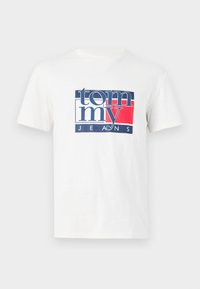 SLIM FLAG TEE - Print T-shirt - off white