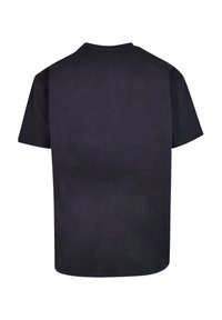 Dark blue short-sleeve t-shirt with a crew neck, made from a smooth fabric, featuring a plain back without any graphics or accents.