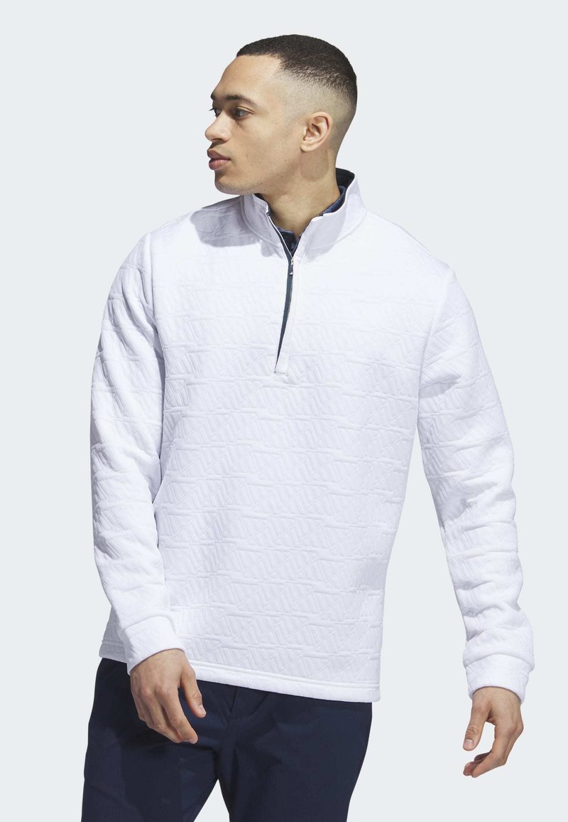 adidas Golf DWR QUARTER ZIP Sweatshirt white/weiß Zalando.de