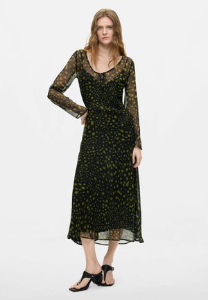 Desigual, LONG-SLEEVE MIDI DRESS - Freizeitkleid - black